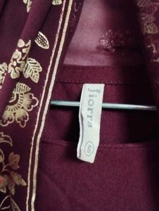 Maroon Kurta Set with Dupatta