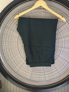 Women's Dark Green V-Neck Sleeveless Dress