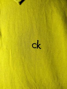 Calvin Klein Yellow Polo Shirt