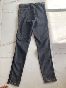 Stylish Grey Denim Jeans