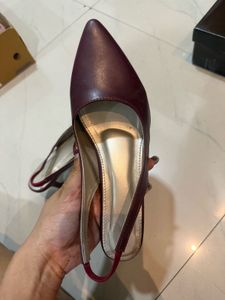 Marc Liore Burgundy kitten Heels