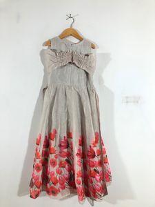 Grey Printed Dress(Girl’s)
