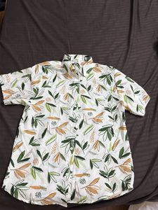 Men's Tropical Leaf Print Shirt