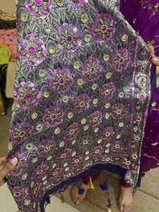 Pure Banarasi Full Handwork Embellished Saree