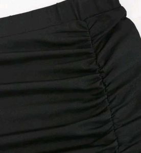 Elegant Black Slit Maxi Skirt M-XL