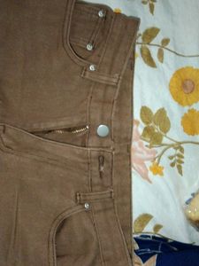 Brown Wide Leg Jean