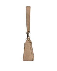 Eske Beige Croc Texture Chain Handbag