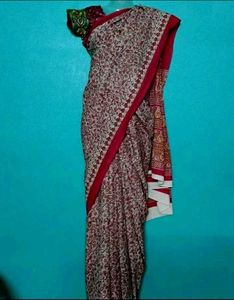 Beautiful crape saree