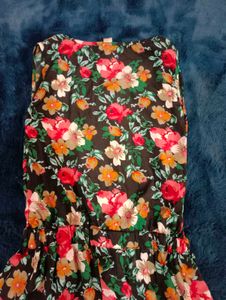 floral solid jumpsuit
