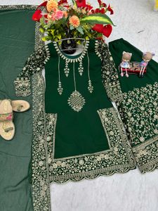 New Designer Party Wear Suit Palazzo Pair