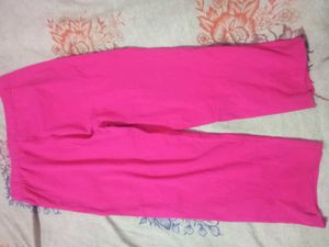 Vibrant Pink Cropped Pants