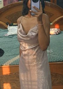 zudio Elegant Satin Maxi Dress