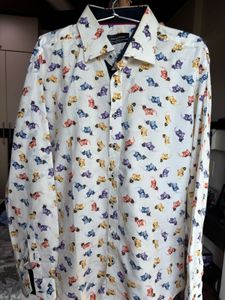 Daniel Bessi Milano Slim Fit Printer Casual Shirt