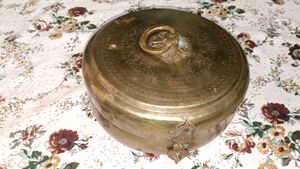Vintage Brass Decorative/chapati Box