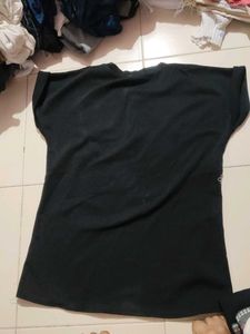 Mango Black Floral T-Shirt
