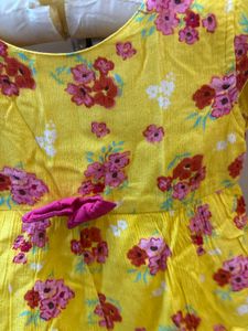 Cute Yellow Floral Dress