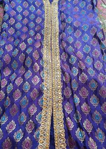 Banarsi Kurti With Golden Lace