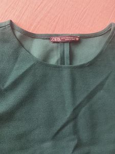 Elegant Teal Long-Sleeve Mini Dress