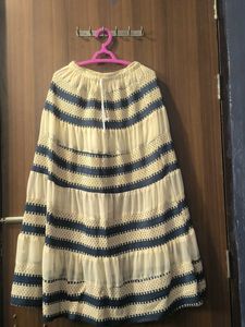 Boho Tiered Striped Maxi Skirt