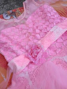 Baby Pink Girl Concan Dress