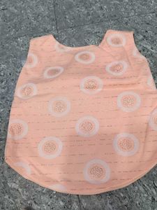 Cute Peach Baby Girl Outfit