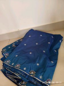 blur saree paper silk