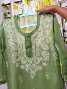 Chikankari Kurta With Lining