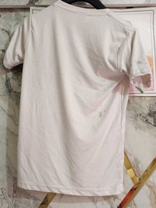 White T-Shirt with Black Eagle Print