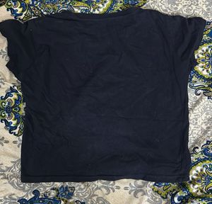 Burberry Navy Blue crop t shirt