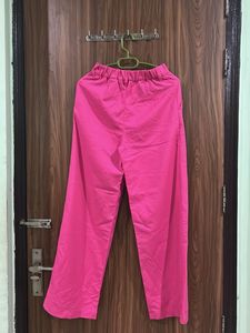 Pink Wide Leg Trousers XS