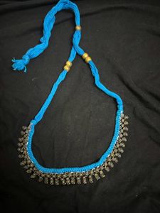 Blue Oxidised Necklace