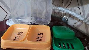 2 Plastic Travel Soap Box