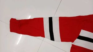 Red Striped Long Sleeve Top