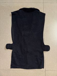 Sleeveless Black Blazer Vest