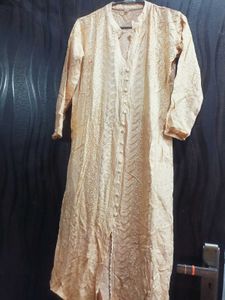 Royal Cream Chikankari Kurti | Boutique Style