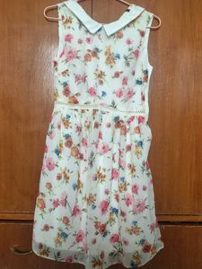 Charming Floral Print Summer Dress