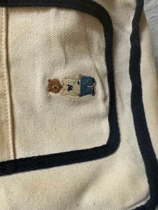 Cute Teddy Bear Canvas Crossbody Bag