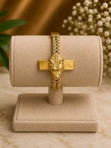 Unique Anti turnish Gold Lion Head Chain Bracelet