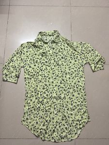 Floral Print Button-Up Tunic