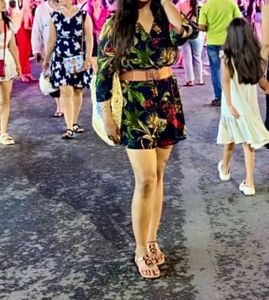 Floral Print Jumpsuit