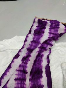 Purple White Chaniya Choli