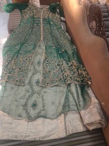 Exquisite Emerald Green Lehenga Choli