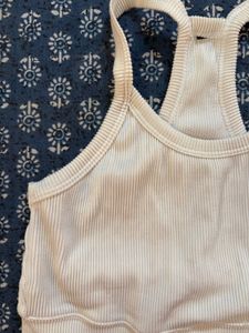 Ribbed Racerback Crop Top