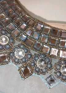 Stunning Blue Embellished Ethnic Gown