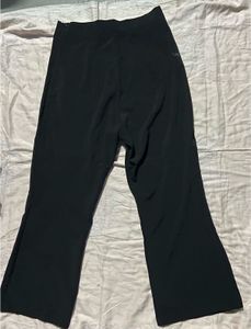 Black Flared Leg Trousers