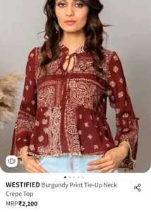 Boho Print Top