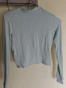 Light Green Long Sleeve Top