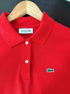 Lacoste women’s  Red Polo T-Shirt