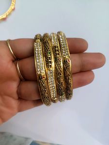 Micro Gold Bangles 4 Set