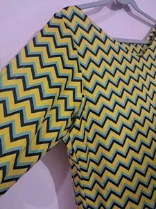 Printed Yellow Top